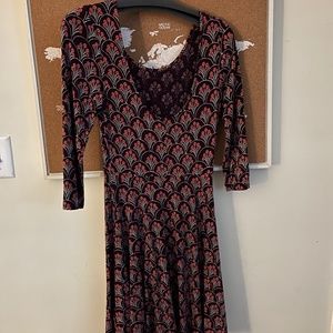 Express Fall Eggplant Purple Dress Xs